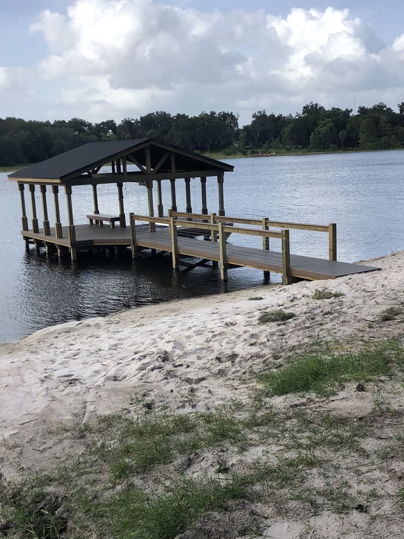 Completed Dock Project in Central Florida