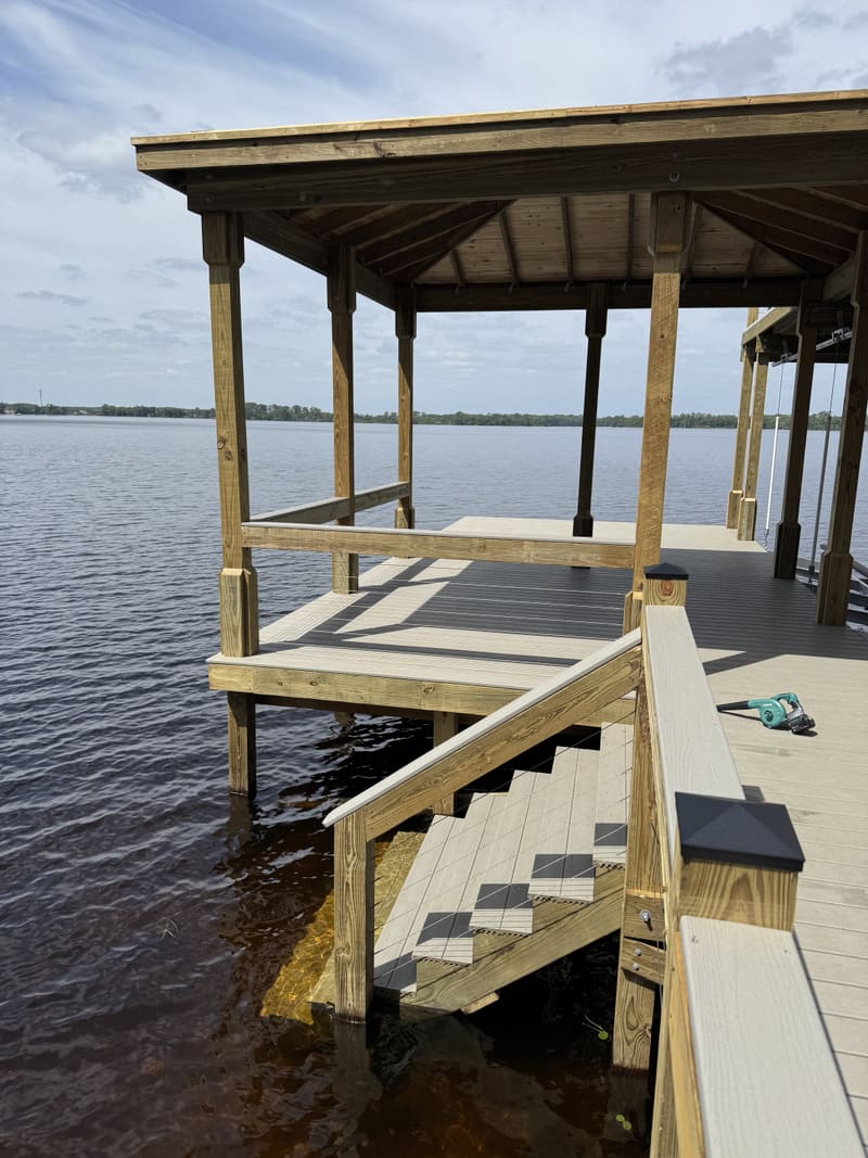 Completed Dock Project in Central Florida