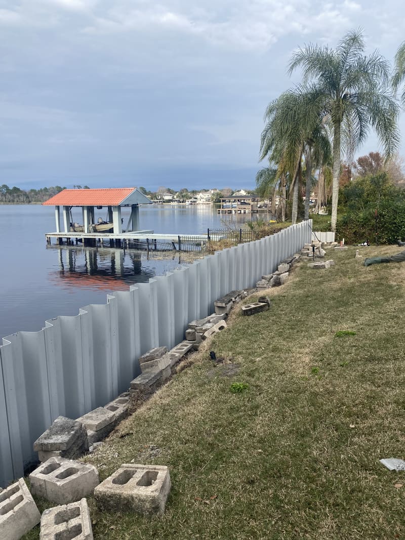 Dock Build, In Progress in Central Florida