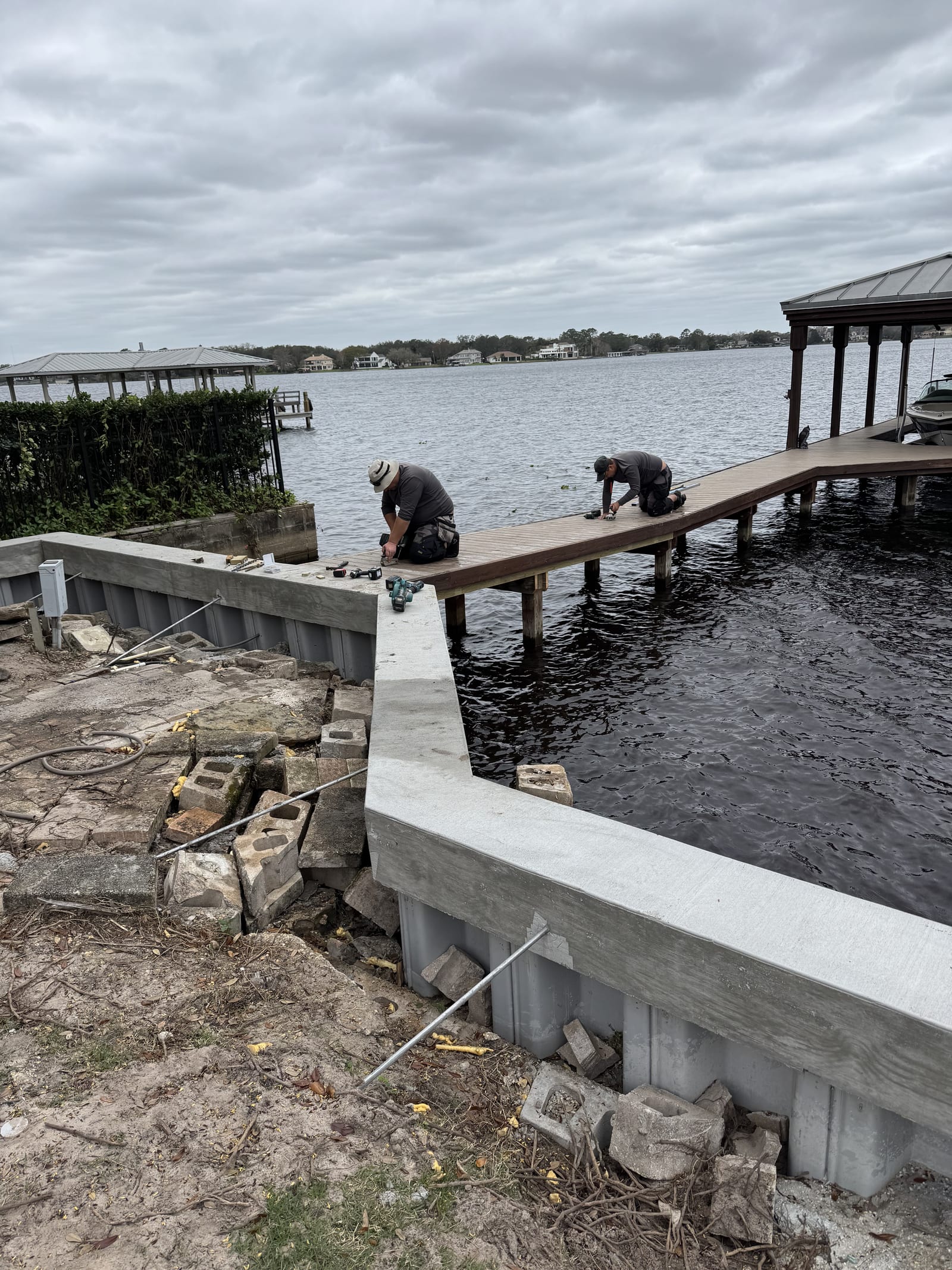 Seawall Construction & Repair by P23 Docks